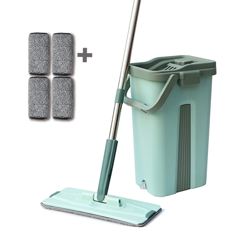 Dirty Water Separation Flat Mop 360 Microfiber Mop Head with Bucket Set