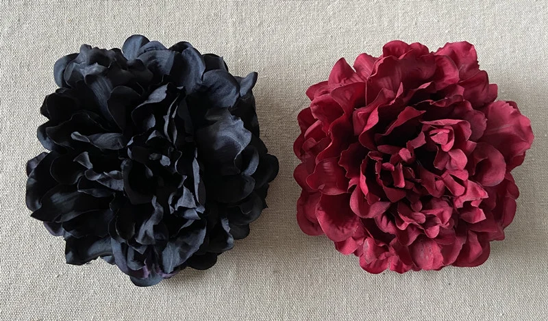 2020 New Arrived Big Flower Decoration 13cm Artificial Silk Peony Heads