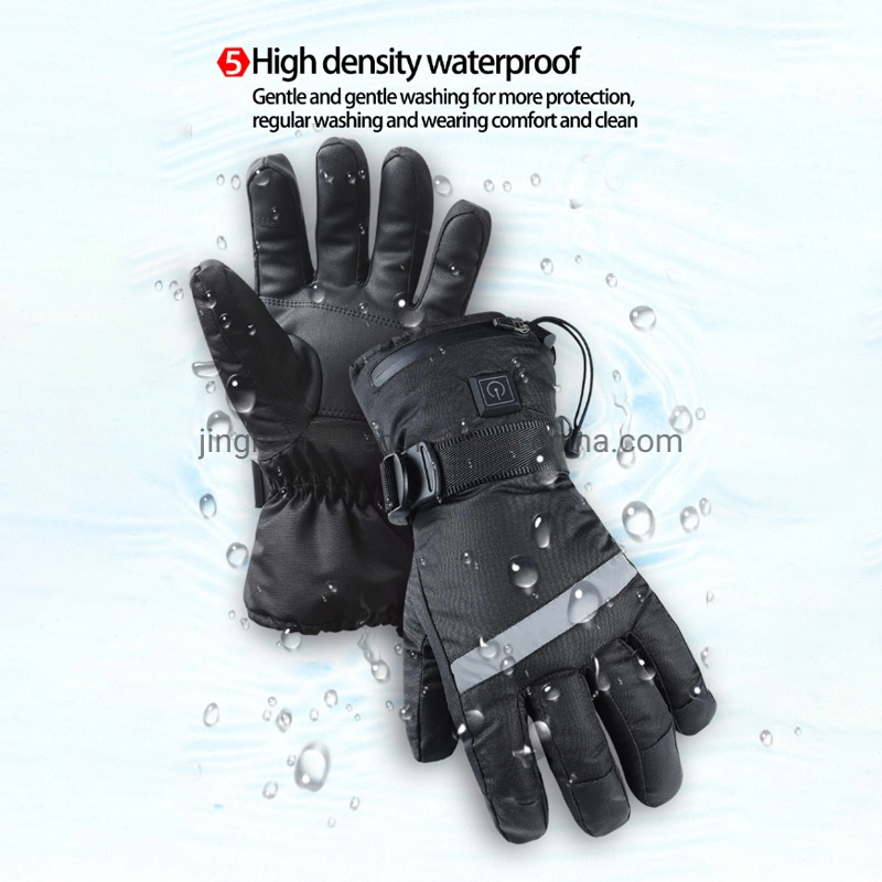 Winter 7.4V/DC Head Power Supply Electric Heating Warm Gloves Outdoor Riding Warm Gloves