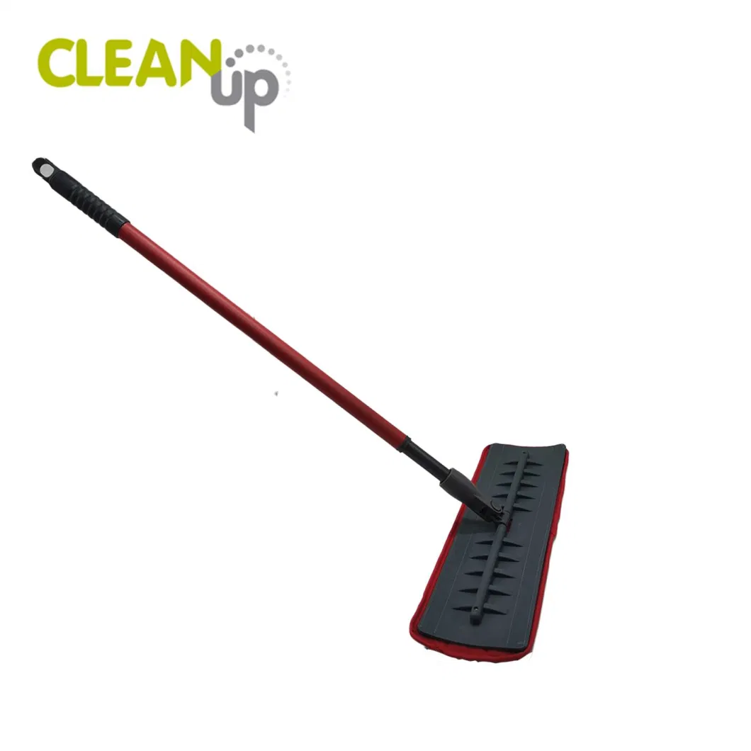 Multipurpose New Design Household Flexible Microfiber Flat Mop Floor Cleaning Mop with Soft Silicone Pad for Corner