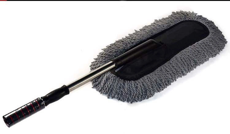 Telescopic Long Handle Hog Hair Car Wash Foam Brush Car Cleaning Mop