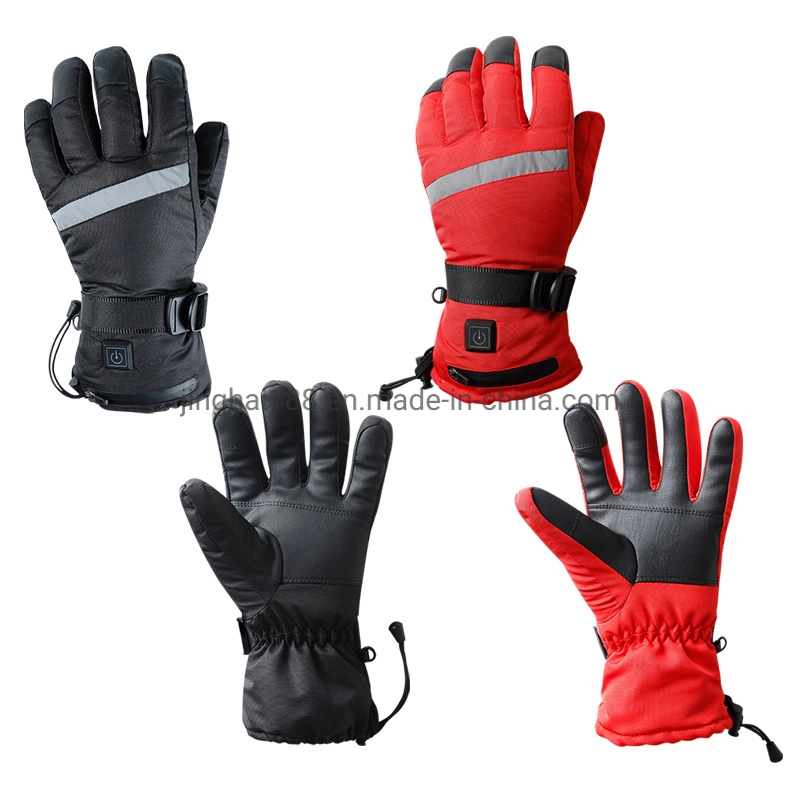 Winter 7.4V/DC Head Power Supply Electric Heating Warm Gloves Outdoor Riding Warm Gloves