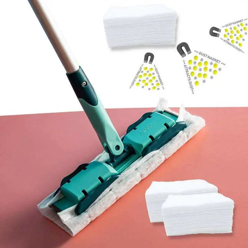 Disposable Nonwoven Electrostatic Dusting Dry Sweeping Duster Cloths Mop Pads Floor Cloth