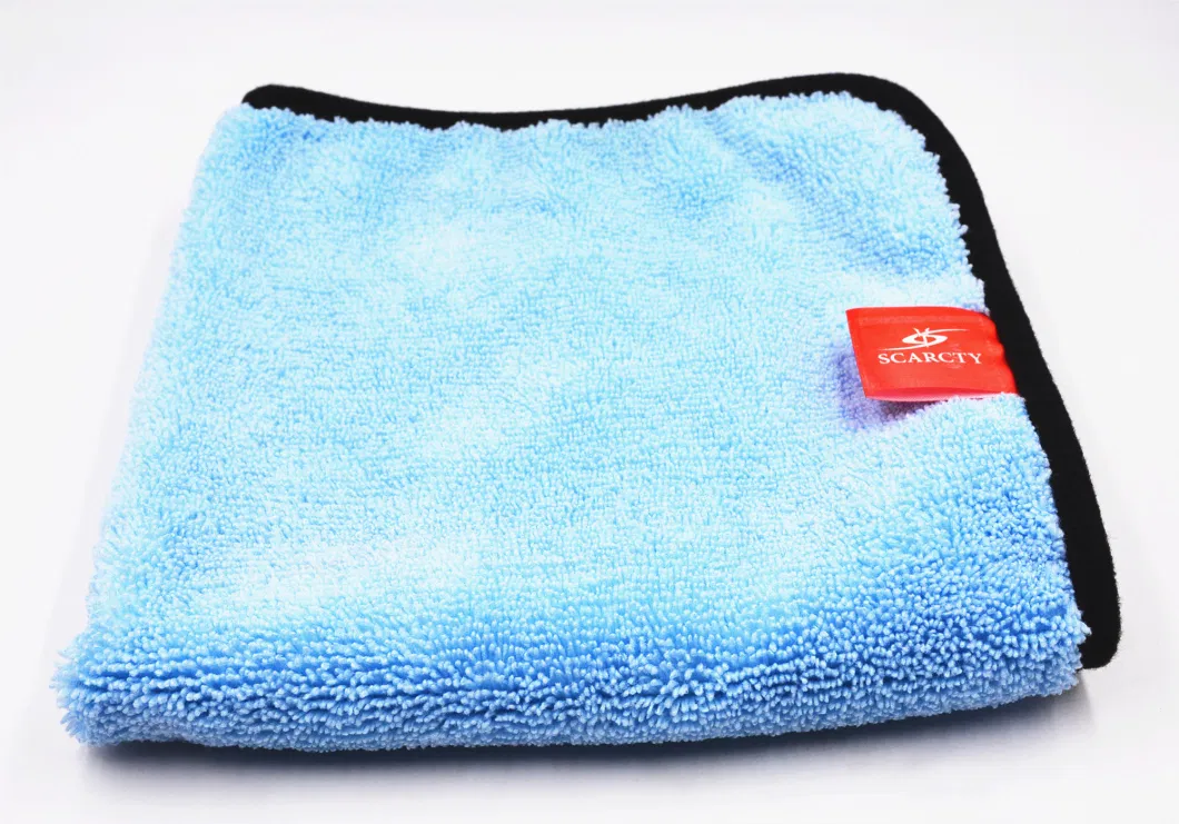 Solid Color Plain Dyed Edgeless Wholesale Microfiber Car Cleaning Wash Towel