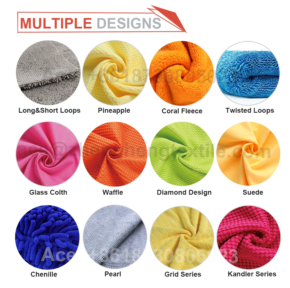 Snake Skin Diamond Microfiber Kitchen Towel Microfibre Fish Scale French Terry Cloth for Glass Cleaning and Car Care Towel