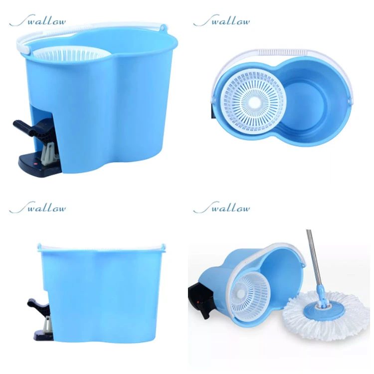 Buy Reflection 360 Degree Rotating Blue 550 Ml Magic Spin Mop with 2 Microfibre Mop Heads Online - Swallow Mops &amp; Brooms