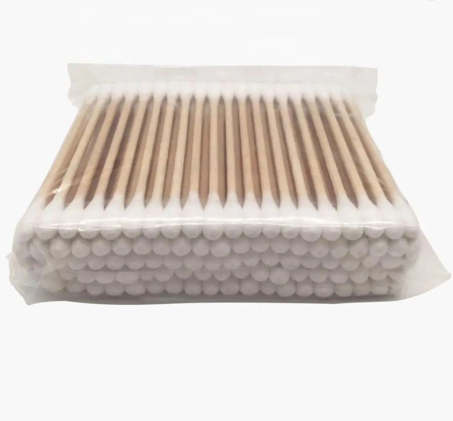 100PCS Disposable Ear Cleaner Makeup Qtips Bamboo Stick Cotton Buds Cotton Swabs