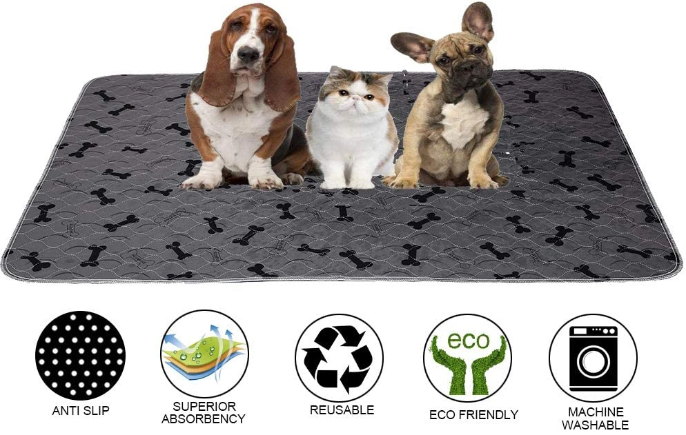 Reusable Dog Urine PEE Mat Washable Puppy Pet Pads