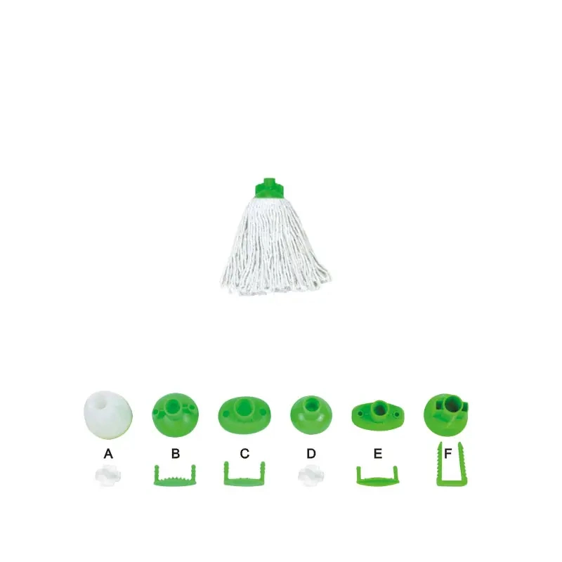 Commercial Round Wet Mop Head Cleaning Cotton Yarn Mop Replacement Head
