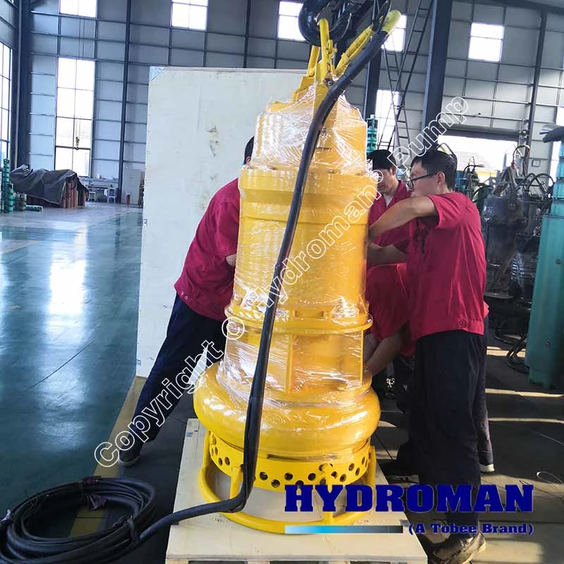 Hydroman Submeresible Slurry Sand Pumps with Side Head Cutter