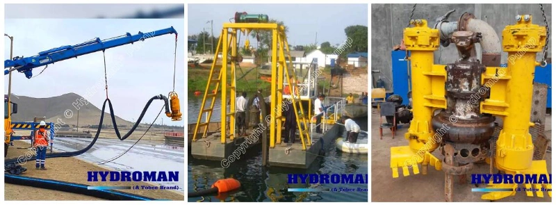 Hydroman Submeresible Slurry Sand Pumps with Side Head Cutter