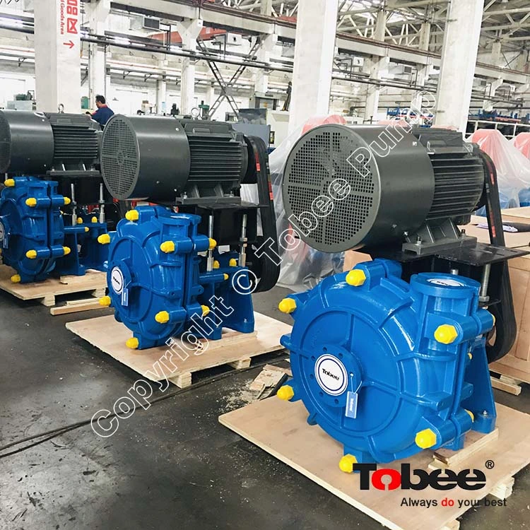 Tobee 3X2D-HH Centrifugal Slurry Pump for Long Distance Transport Lines Higher Head