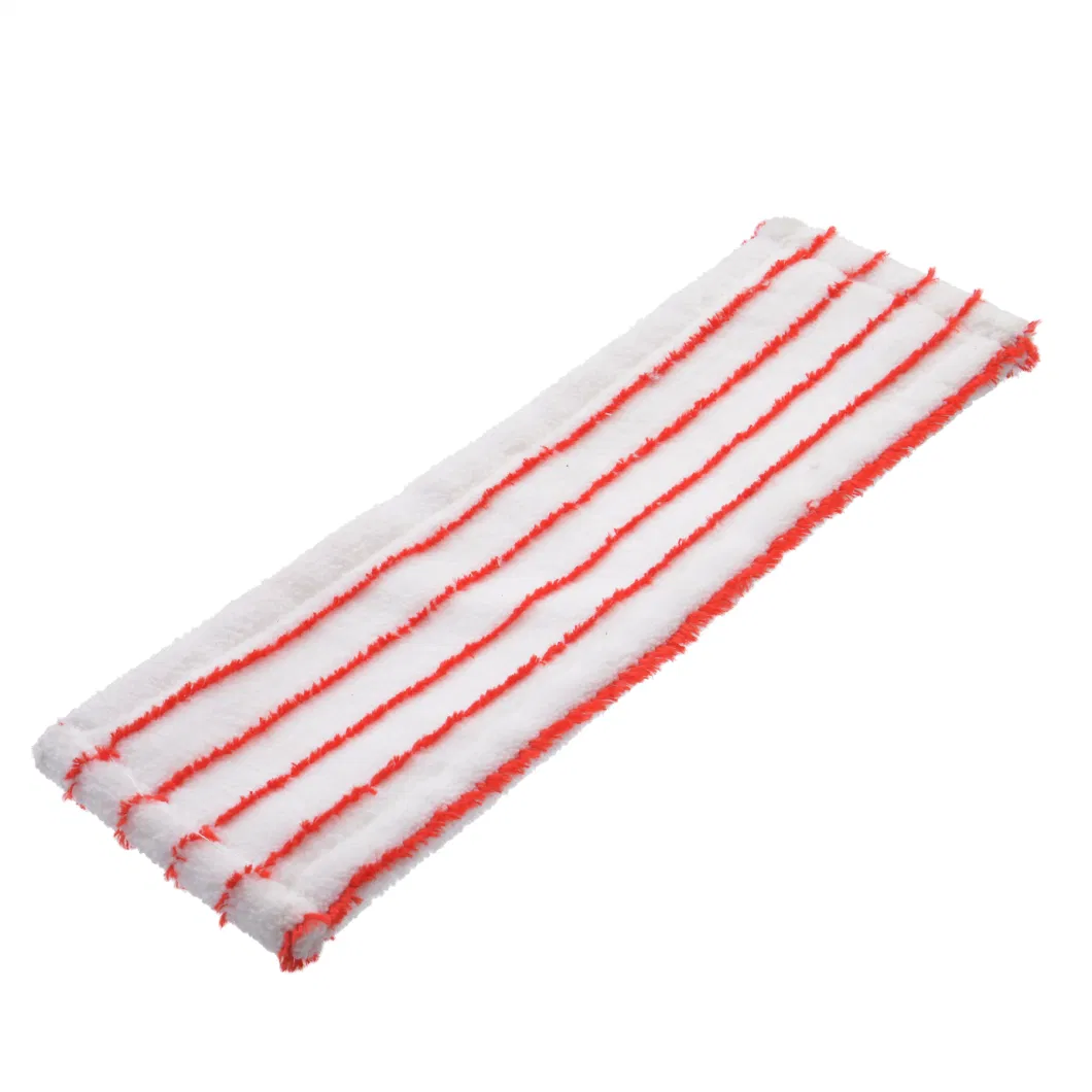 Wholesales Price Stripe Polyester Replacement Clean Washable Cloth Pad Simple Steam Mop for Mop Head