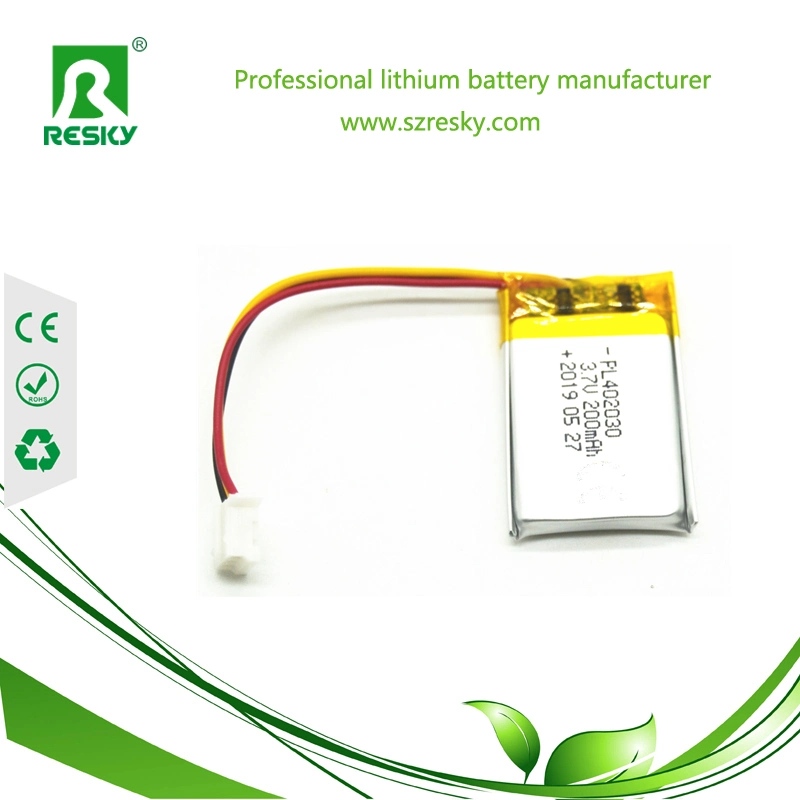 Rechargeable Lithium 102530 3.7V 700mAh Li-Polymer Battery for Head Light