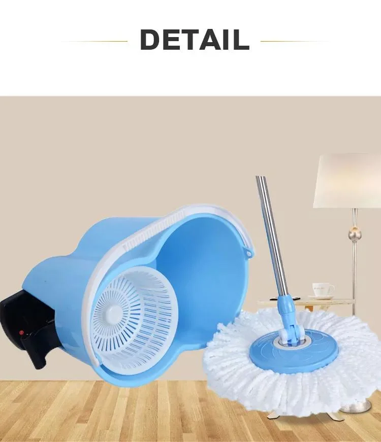 360 Degree Rotating Blue 550 Ml Magic Mop with 2 Microfibre Mop Heads Online - Swallow Mops &amp; Brooms