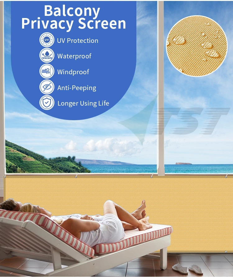 Balcony System Safety Screen Fabric Cloth + UV Material Privacy Balcony