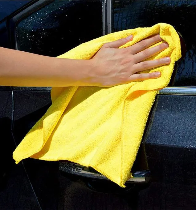 380GSM 40*40cm Microfiber Cleaning Cloth High and Low Hair Car Clean