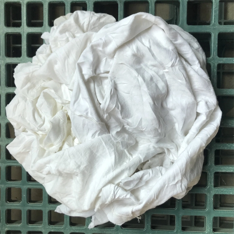 Cotton White T Shirt Rags Industrial Cotton Cleaning Wiping Used Rags