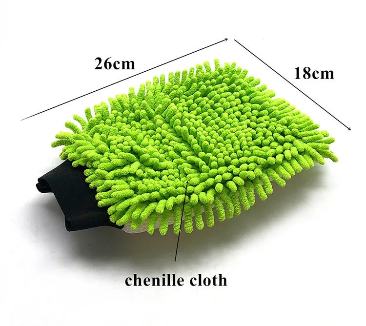 Household Microfiber Car Care Wash Cleaning Chenille Cleaning Glove