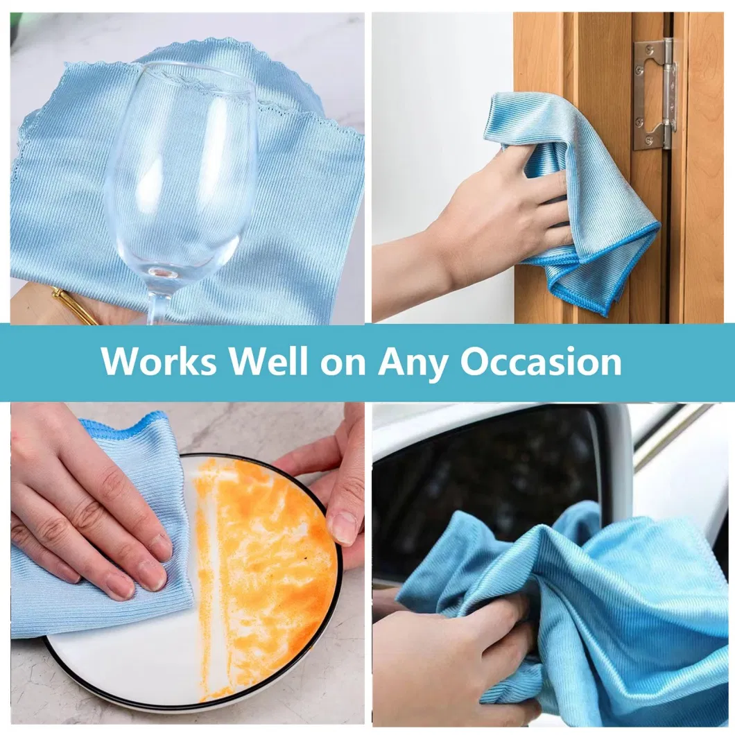 Cleaning Product Microfibre Glass Cloth 40*40cm
