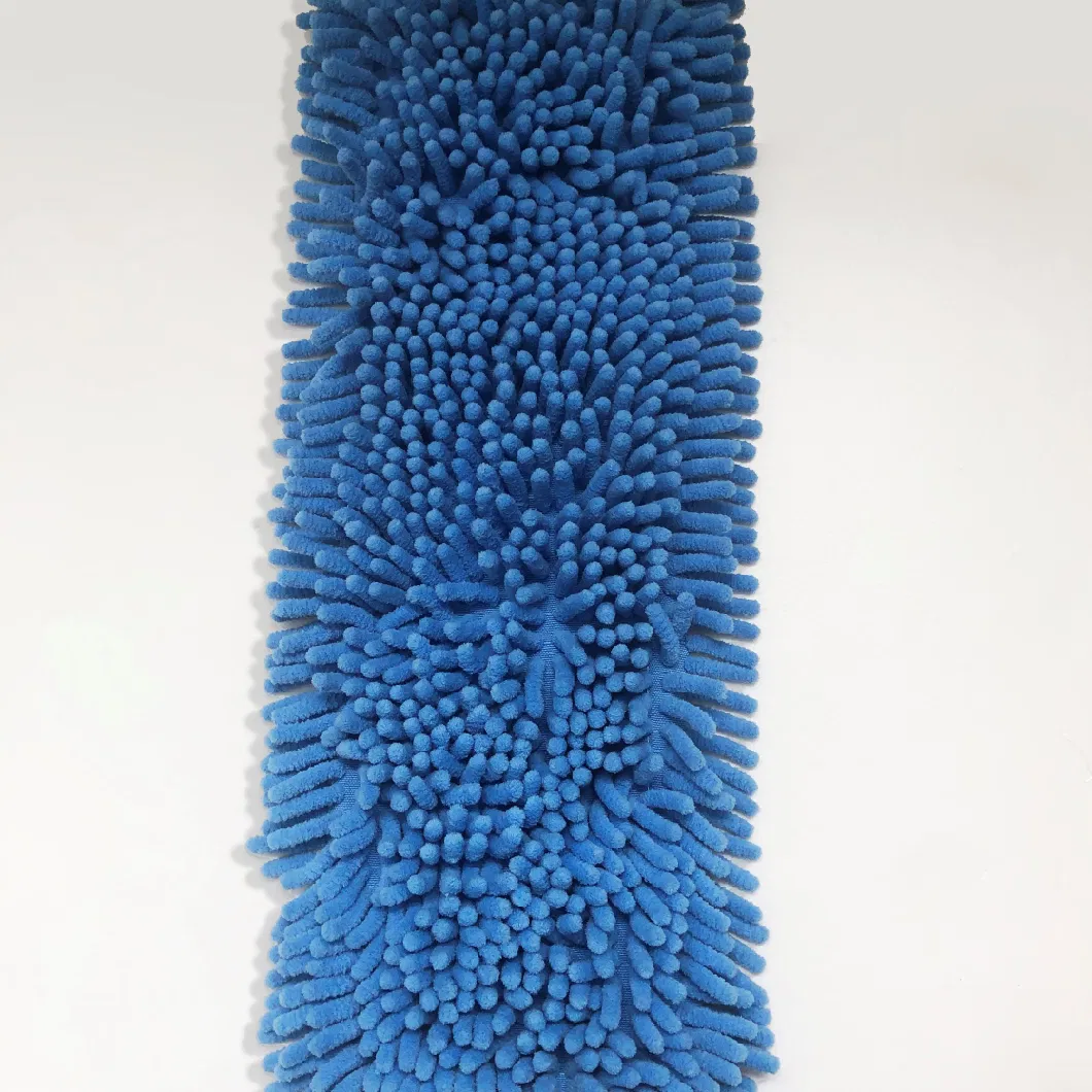 Wholesales Price Flat Mop Head Replacement Clean Washable Cloth Pad Forchenille Mop Refill with Polyester Matrial for All Floor Cleaning