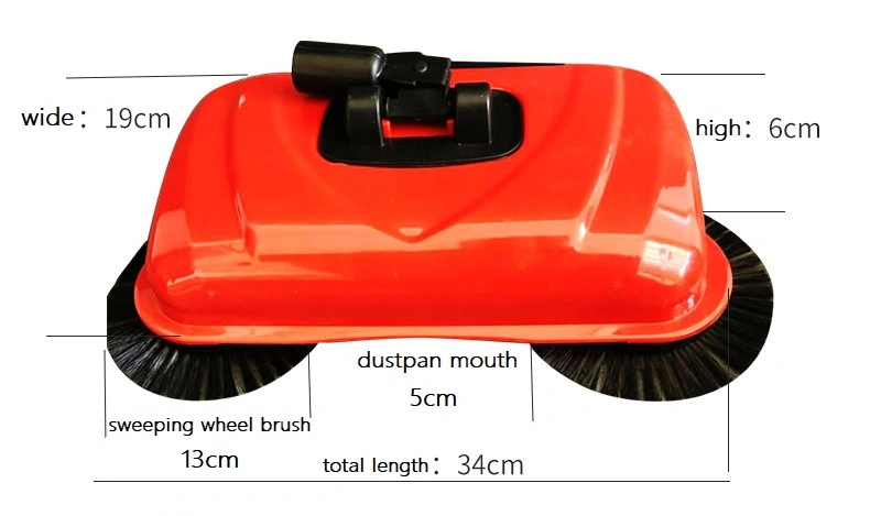 2023 Good Tool Unique Fabric Fiber Evenly Clean and Can Penetrate Into Any Corner Easy to Grasp Hand Propelled Household Sweeper