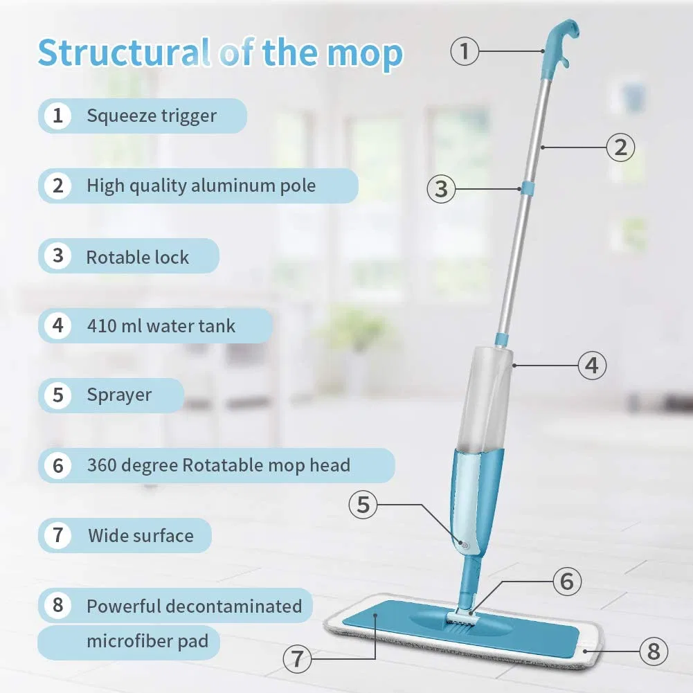 Spray Mop for Floor Cleaning Floor Mop with Spray