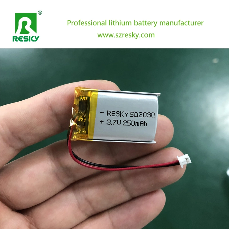 Rechargeable Lithium 102530 3.7V 700mAh Li-Polymer Battery for Head Light