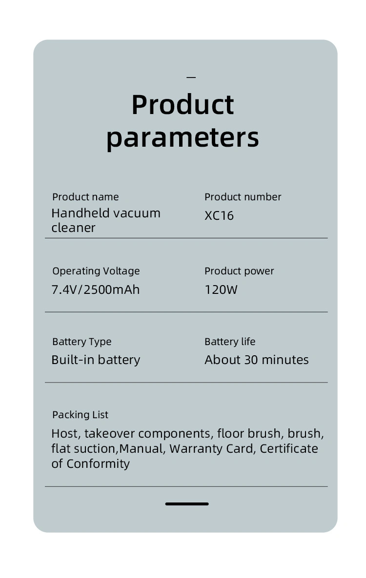 Cordless Vacuum Cleaners Rechargeable for Mini Handheld Portable Car Vacuum Cleaner Sofa Vacuum Battery