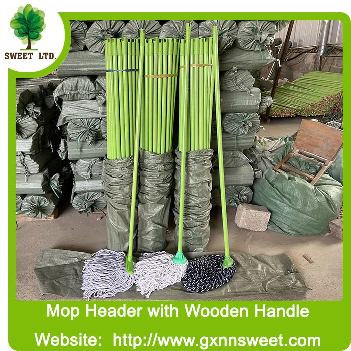 Household Items Mop with Wooden Stick Cottom Mop Handle