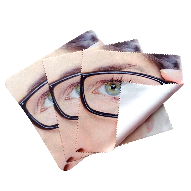 Custom Logo Printed Microfibre Glasses Sunglasses Eyeglasses Cleaning Cloth