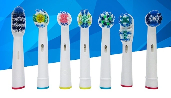 Rotating Round Replacement Heads DuPont Bristle Electric Toothbrush Head