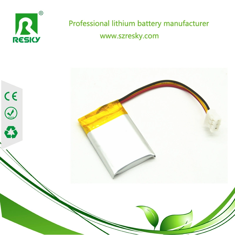 Rechargeable Lithium 102530 3.7V 700mAh Li-Polymer Battery for Head Light