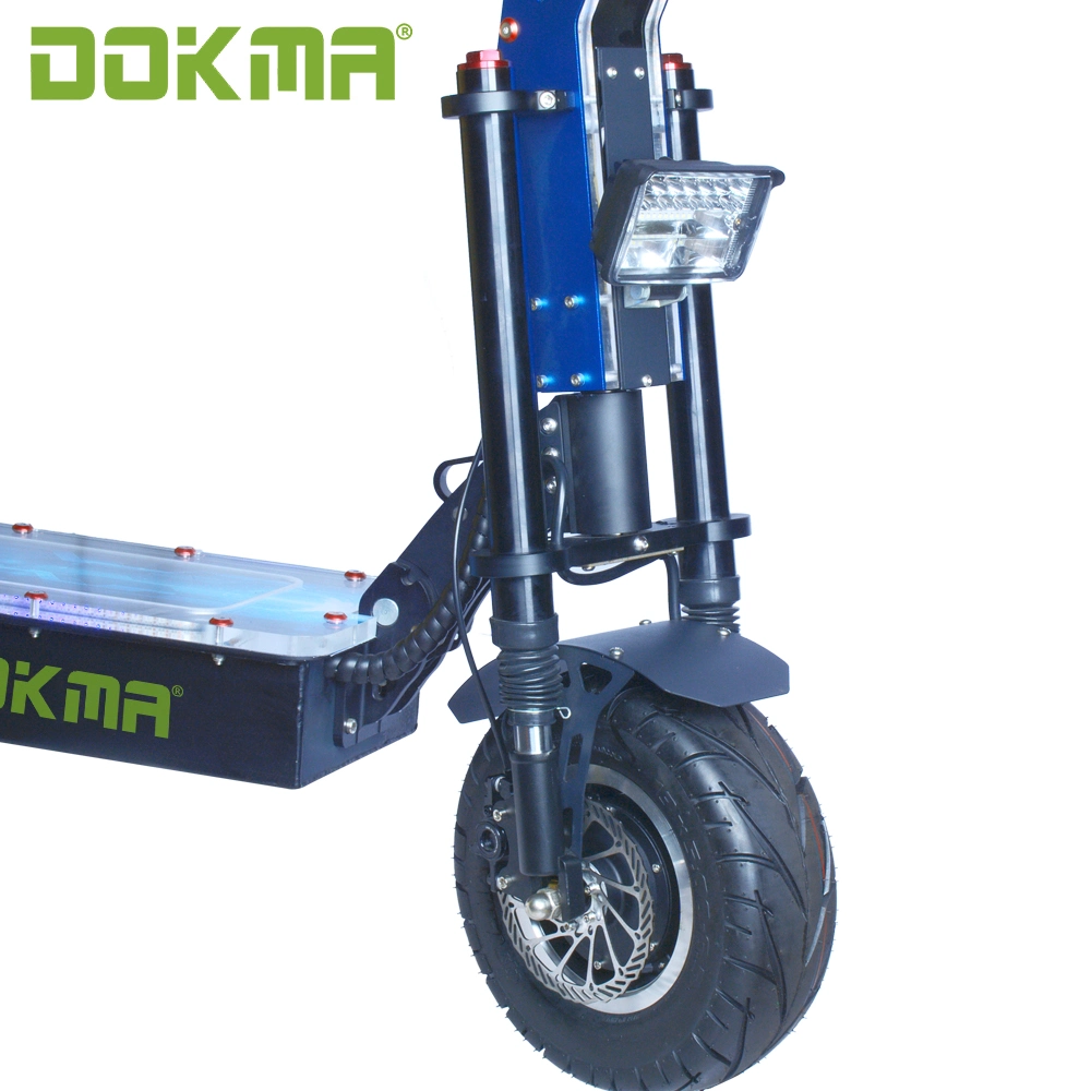 Dokma Dtoursor 8000W 45ah Dual Motor Aluminum Alloy Oil Brake Exa Shock Absorption 72V Electric Moped Escooter for Wholesale