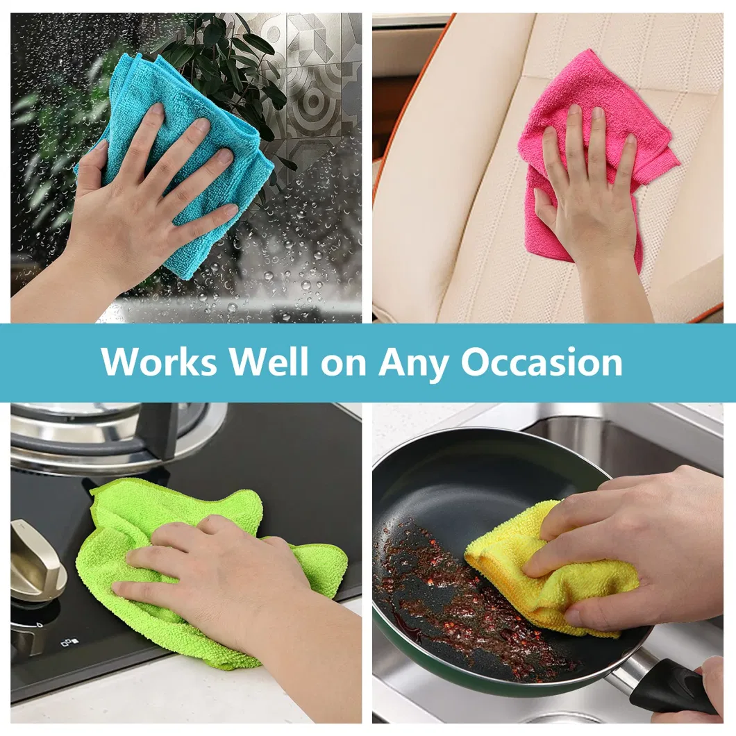 Ultra Absorbent Soft Lint Free Microfiber Rags for Car Motor Microfiber Towel Cleaning Cloth for Cars