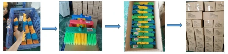 China Wholesale OEM Customized Plastic Broom Head with Four Colors