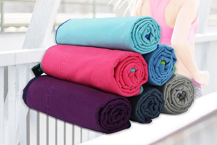 Absorbent Sweat Sports Towel Set Microfiber Suede Quick Dry Beach Travel Camping Bath Yoga Fitness Exercise Gym Outdoor Printed Microfibre Towel