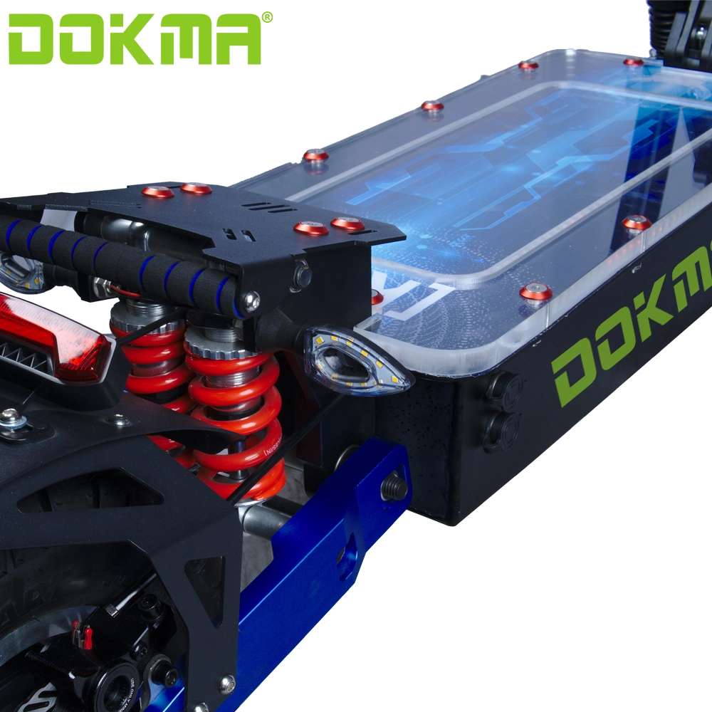 Dokma Dtoursor 8000W 45ah Dual Motor Aluminum Alloy Oil Brake Exa Shock Absorption 72V Electric Moped Escooter for Wholesale