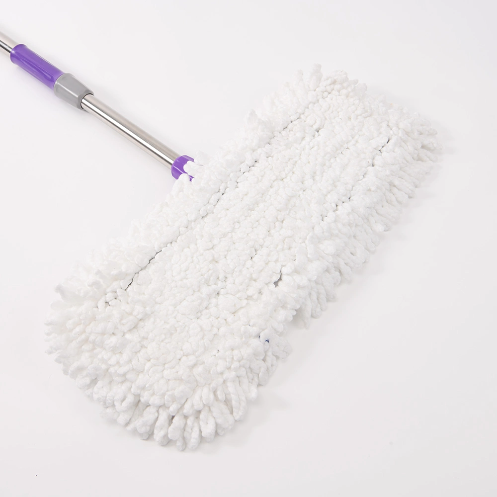 Large Microfiber Stainless Steel Handle Floor Cleaning Flat Mop