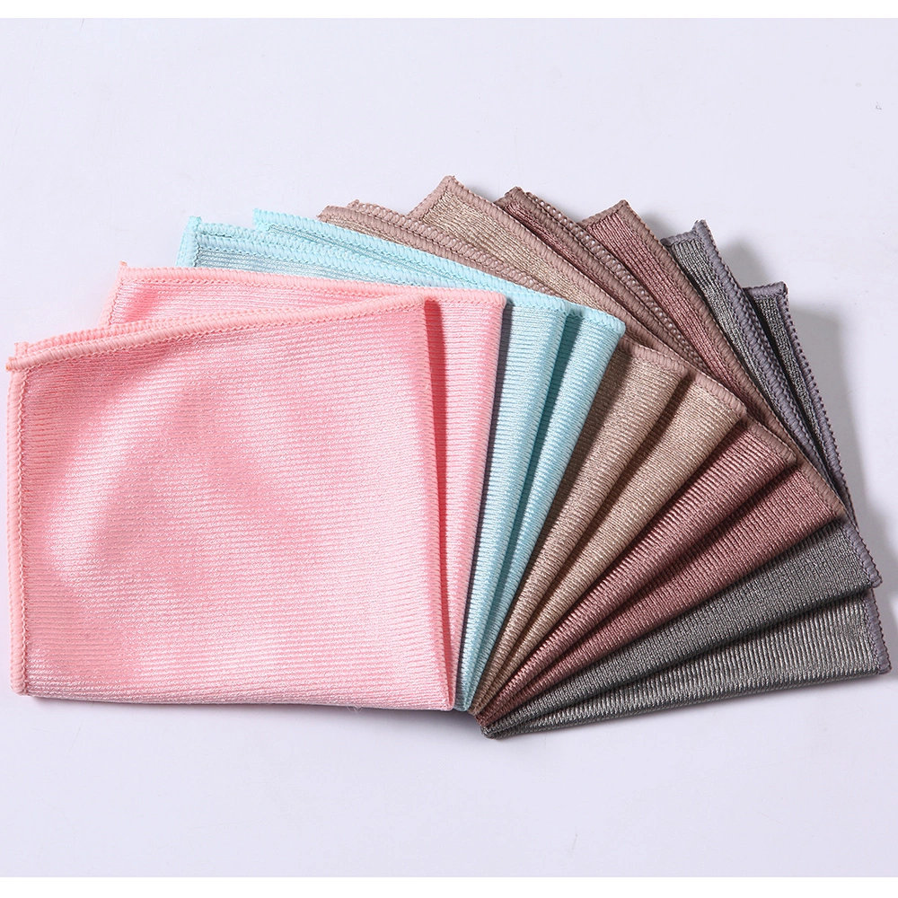 40X40cm 280GSM Lint Free Streak Free Glass Cleaning Cloths Shinny Microfiber Window Towel