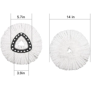 Spin Mop Replacement Head Compatible with Ocedar/Velida Easywring Mop