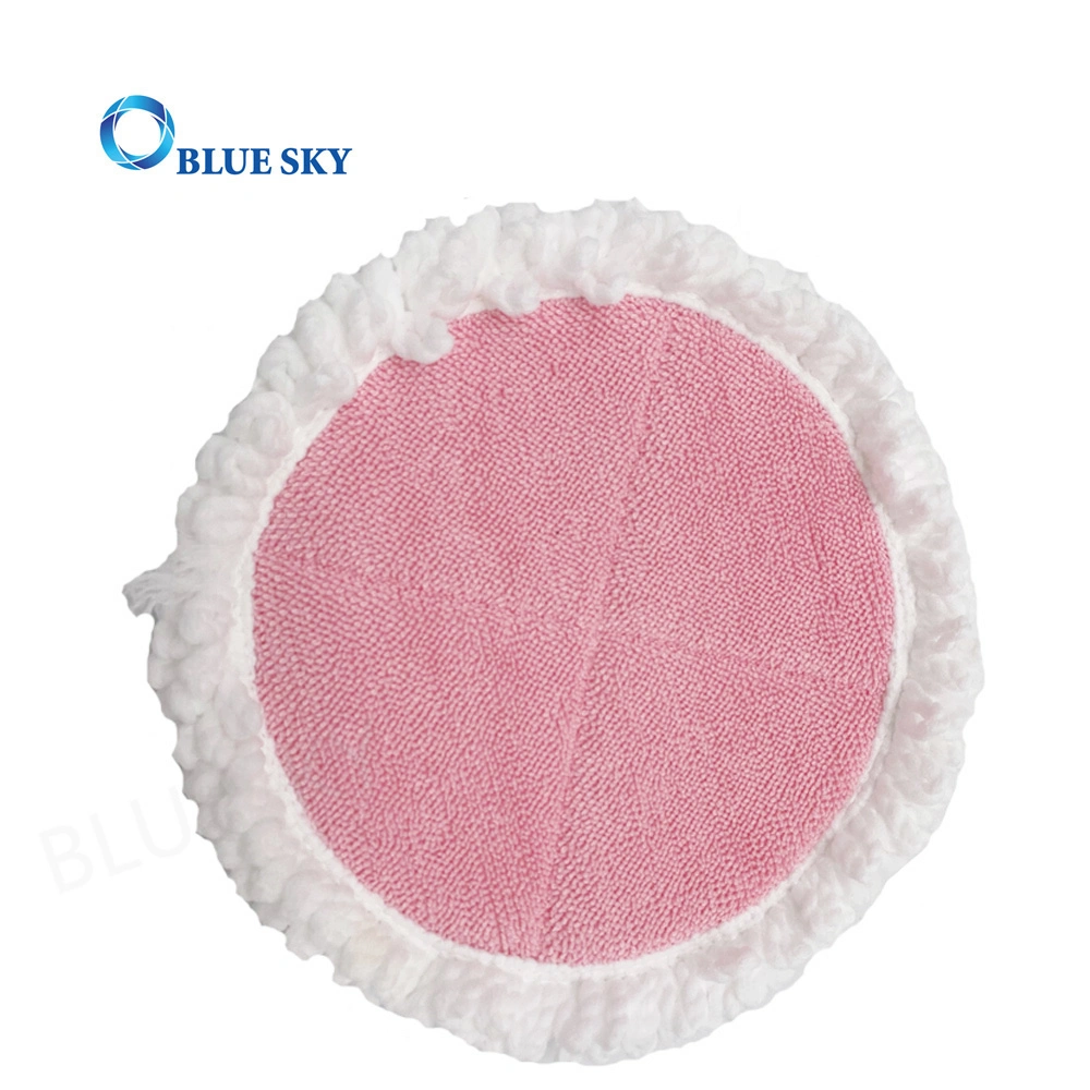 Factory Price Customized Microfiber Blue Wet Dry Cleaning Mop Pads Replacement for Mop Accessories