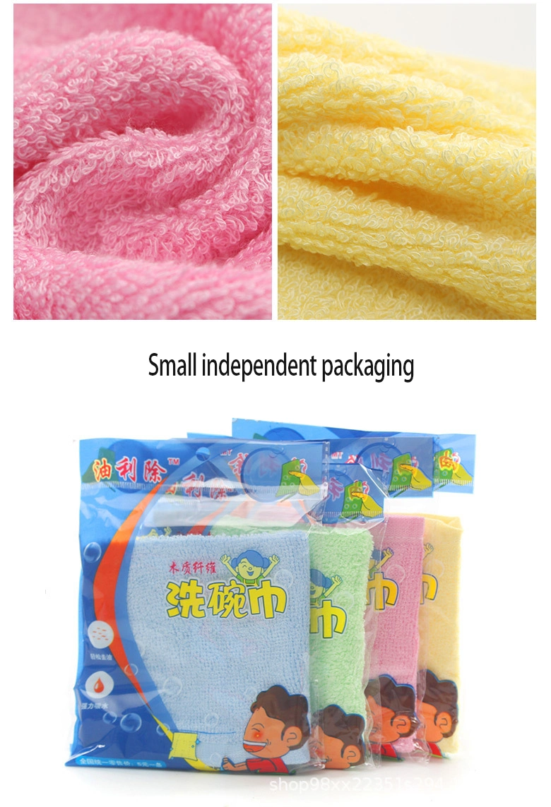 Microfiber Absorbent Kitchen Dish Cloth Towel, Non-Stick Oil Washing Cloth Rag, Household Dishcloth