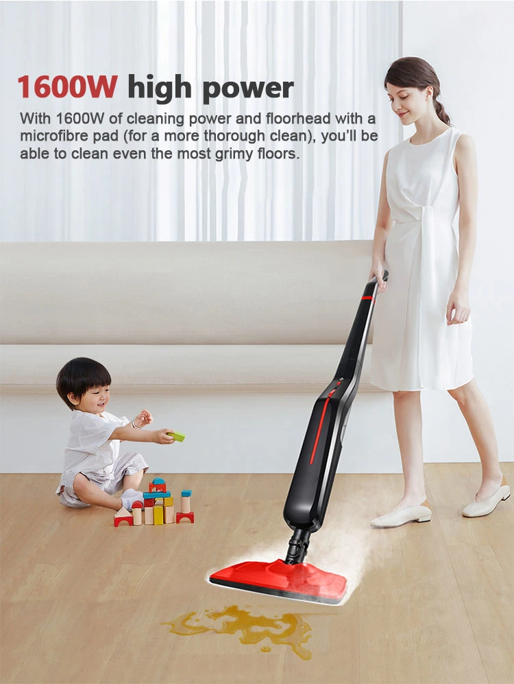 Multifunction High Pressure Steam Carpet Floor Mop with Microfibre Mop Pads