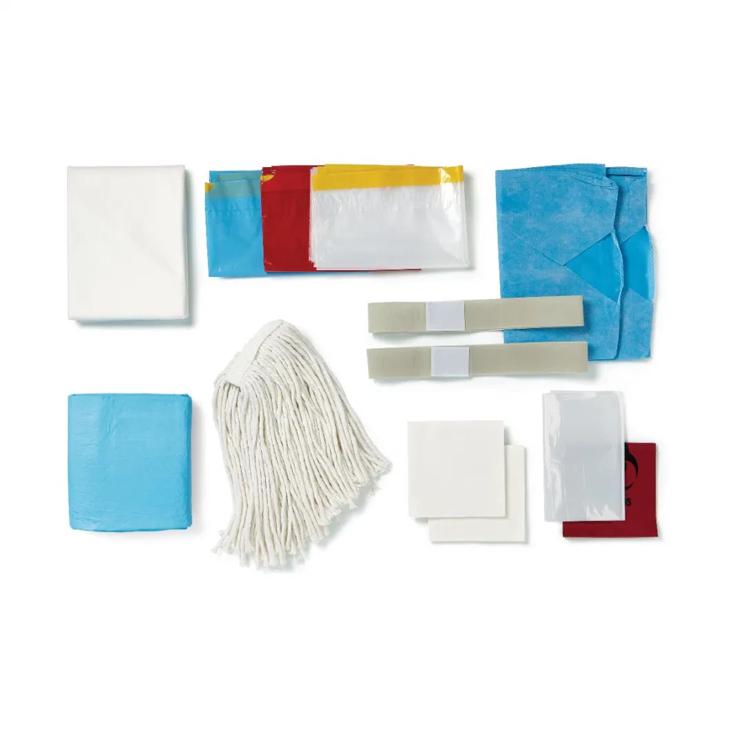 O. R. Surgical Turnover Kit Contain Disposable Linens, Bags and Mop Heads