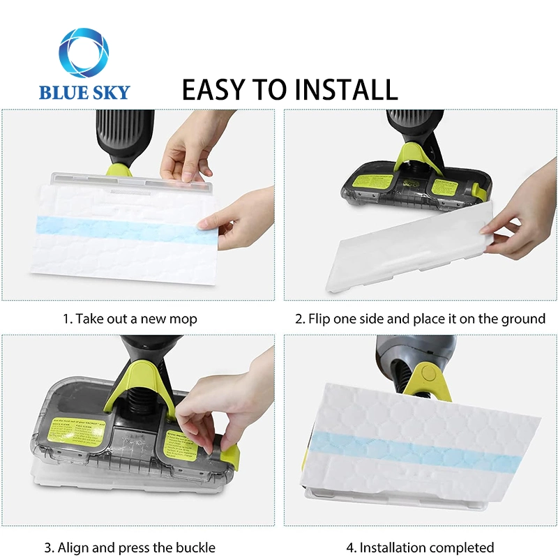 Disposable Mop Pads Refills Compatible with Shark Vacmop Vm252 Vm250 Vm200 Vm190 Vacuum Mops for Shark Vmp30 Vmp10