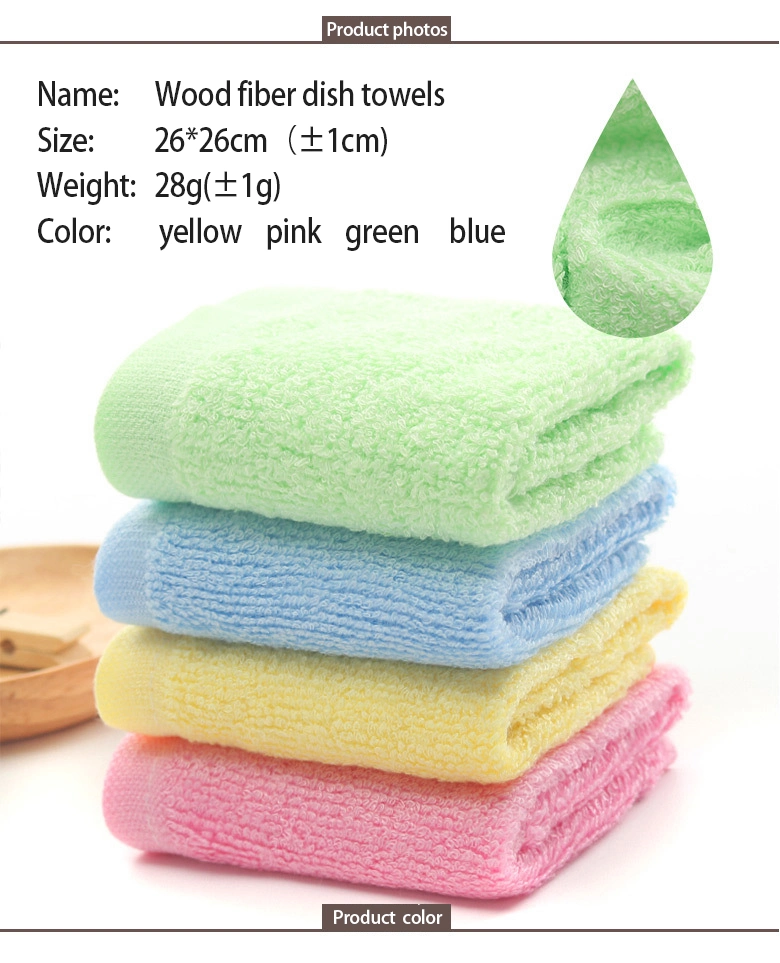 Microfiber Absorbent Kitchen Dish Cloth Towel, Non-Stick Oil Washing Cloth Rag, Household Dishcloth