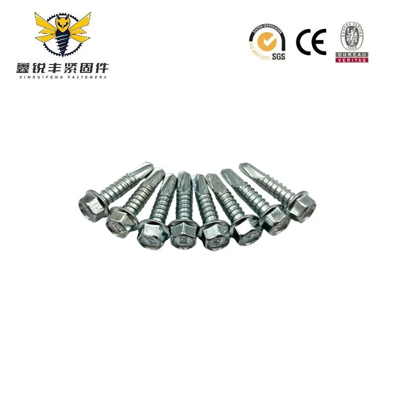 Roofing Screw Galvanized Hex Head with Big Flange SDS for Outdoor Use