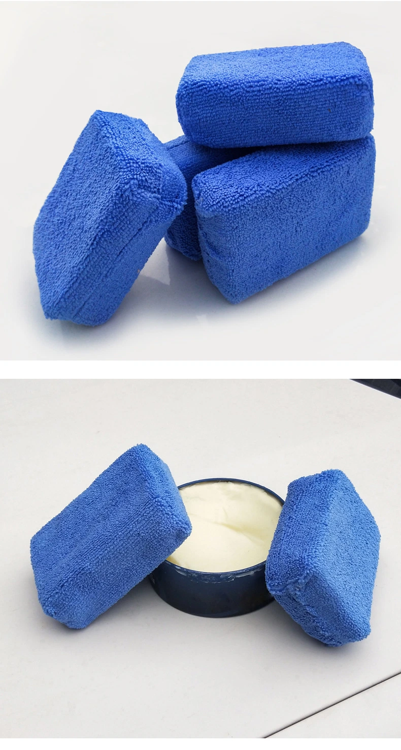 12*8*4.5cm 18g Car Polish Sponge Cloth Car Polish Tool