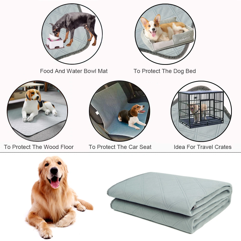 4 Layer Super Absorbent Waterproof Non Slip Reusable Washable Training Pets Pad